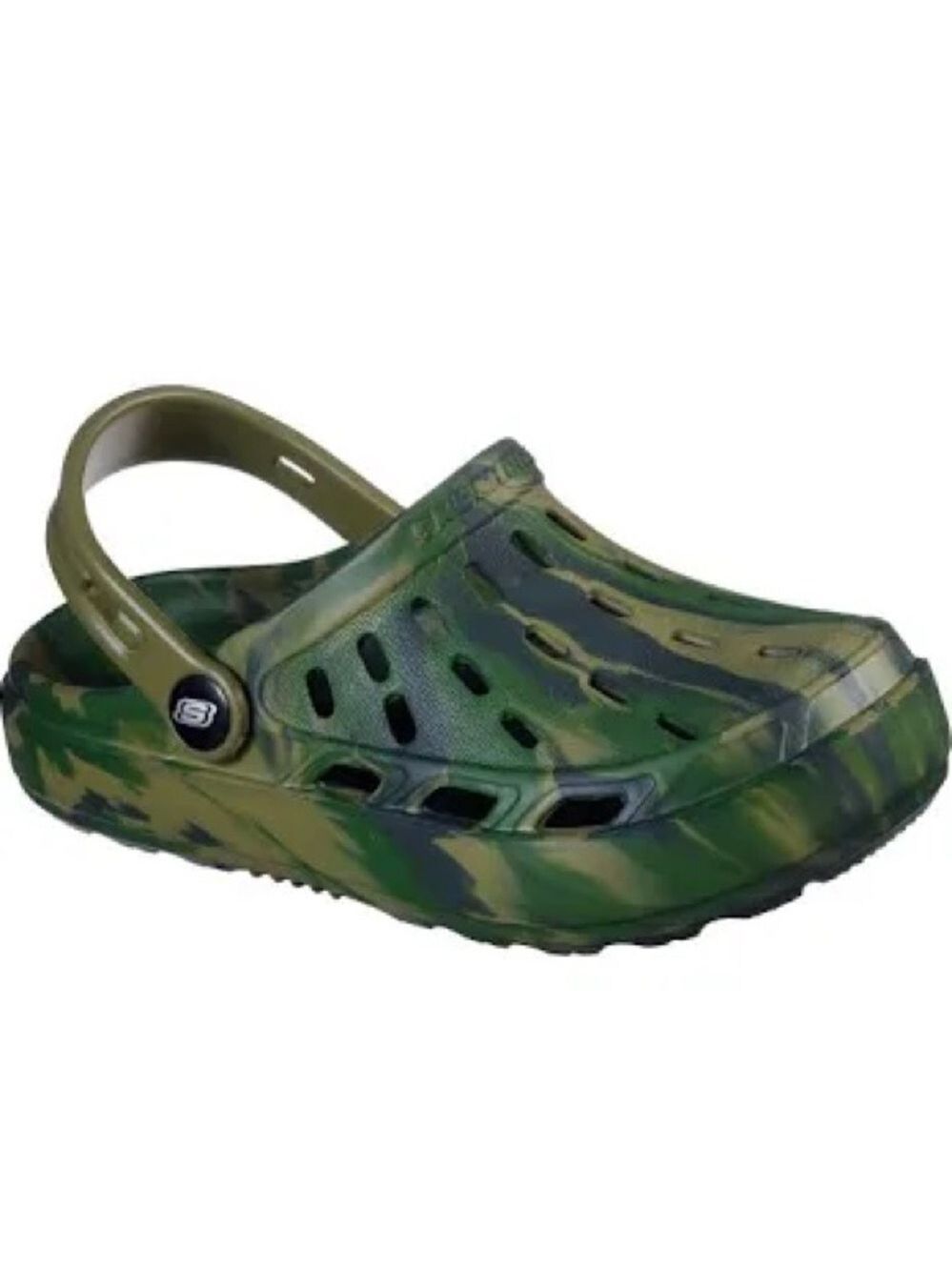 Skechers size 5 Green Camouflage Sandals with Versatile Heel Strap